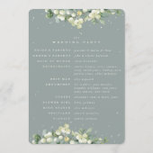 Programme Mariage d'hiver au vert Seafoam + Eucalyptus (Dos)
