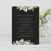 Programme Mariage d'hiver Elégant Black Snowberry+Eucalyptus (Debout devant)