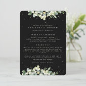 Programme Mariage d'hiver Elégant Black Snowberry+Eucalyptus (Debout devant)
