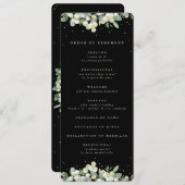 Programme Mariage d'hiver Elégant Black Snowberry+Eucalyptus (Devant / Derrière)