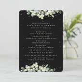 Programme Mariage d'hiver Elégant Black Snowberry+Eucalyptus (Debout devant)