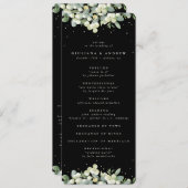 Programme Mariage d'hiver Elégant Black Snowberry+Eucalyptus (Devant / Derrière)