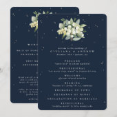 Programme Mariage d'hiver Elégant Marine Snowberry+Eucalyptu (Devant / Derrière)