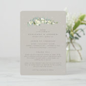 Programme Mariage d'hiver Greige Snowberry+Eucalyptus (Debout devant)