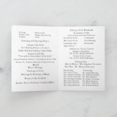 Programme Mariage d'hiver Messe nuptiale avec photo (Intérieur)