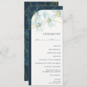 Programme Mariage d'orchidée bleu doux (Devant / Derrière)