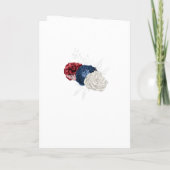 Programme Mariage du 4 juillet Rouge Blanc et Bleu (Dos)