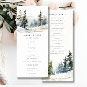 Programme Mariage du paysage de neige des pins d'h