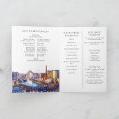 Programme Mariage élégant à Las Vegas à l'aquarelle (Intérieur)