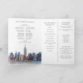 Programme Mariage élégant à New York à l'aquarelle (Intérieur)