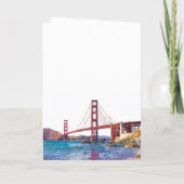 Programme Mariage élégant à San Francisco à l'aquarelle (Dos)