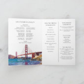 Programme Mariage élégant à San Francisco à l'aquarelle (Intérieur)