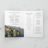 Programme Mariage élégant au lac de Côme à l'aquarelle (Intérieur)