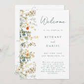 Programme Mariage Élégant aux Fleurs Sauvages (Devant / Derrière)