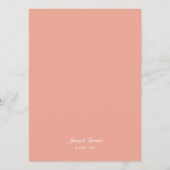 Programme Mariage Élégant aux Pivoines Rose Blush (Dos)