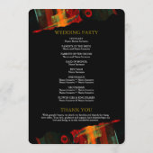 Programme Mariage Élégant Classique Moderne Tendance Motif # (Dos)