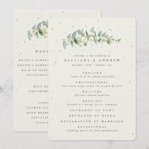 Programme Mariage Élégant Crème Symphorine + Tige d'Eucalypt