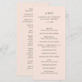 Programme Mariage élégant d'Andrea Tan (Devant / Derrière)