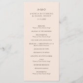 Programme Mariage élégant d'Andrea Tan (Devant)
