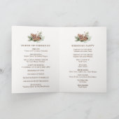 Programme Mariage Élégant de Verdure d'Hiver (Intérieur)