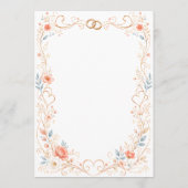Programme Mariage élégant émeraude vert et crème (Dos)