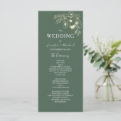 Programme Mariage Élégant en Terracotta et Vert Olive (Debout devant)