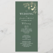 Programme Mariage Élégant en Terracotta et Vert Olive (Devant)