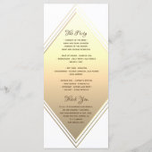 Programme Mariage Élégant Géométrique (Dos)