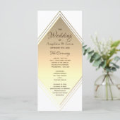 Programme Mariage Élégant Géométrique (Debout devant)