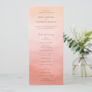 Programme Mariage Élégant Moderne de Style Côtier Corallien