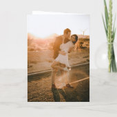 Programme Mariage Élégant Monogramme Noir et Blanc Classique (Dos)