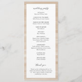 Programme Mariage Élégant Sable Chic Côté Mer (Dos)