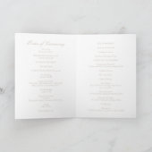 Programme Mariage Élégant Sable Neutre Traditionnel (Intérieur)