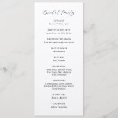 Programme Mariage Élégant Traditionnel (Dos)