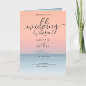 Programme Mariage en bord de mer sous le soleil couchant (Devant)