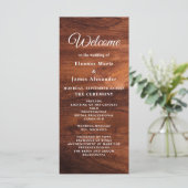 Programme Mariage en Grain de Bois de Grange Rustique (Debout devant)
