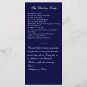 Programme Mariage en hiver (Dos)