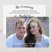 Programme Mariage en photo (Devant / Derrière)