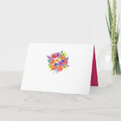Programme Mariage Fête Florale Aquarelle (Dos)