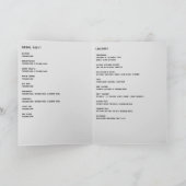 Programme Mariage Fleur Élégante Ligne Art Neutre (Intérieur)