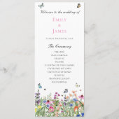 Programme Mariage fleur sauvage (Devant)