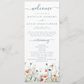 Programme Mariage Fleur sauvage dynamique (Devant)