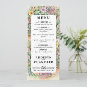 Programme Mariage Fleur sauvage Whimsical Pastel Watercolor (Debout devant)