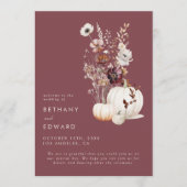 Programme Mariage Floral Automnal Fantaisiste (Devant)