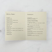 Programme Mariage floral bleu romantique (Intérieur)