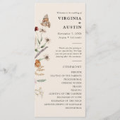 Programme Mariage Floral Boho (Devant)