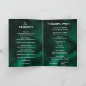 Programme Mariage floral botanique de fleurs sauvages vert é (Intérieur)