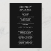 Programme Mariage floral de terrarium géométrique boho (Dos)