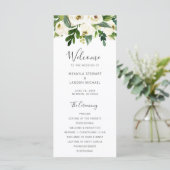 Programme Mariage Floral Élégant avec du Vert (Debout devant)