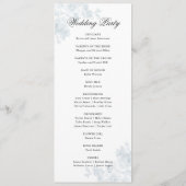 Programme Mariage Floral Élégant Vintage (Dos)